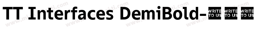 TT Interfaces DemiBold字体转换